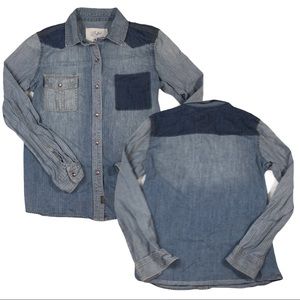 Buffalo David Bitton Chambray Denim Shirt M